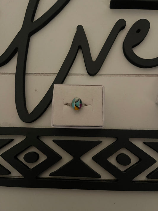 Round Turquoise Ring