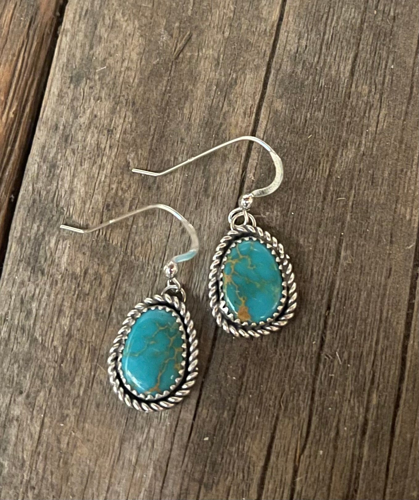 Rays Turquoise Drop Earrings